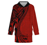 Tonga Hoodie Blanket - Red